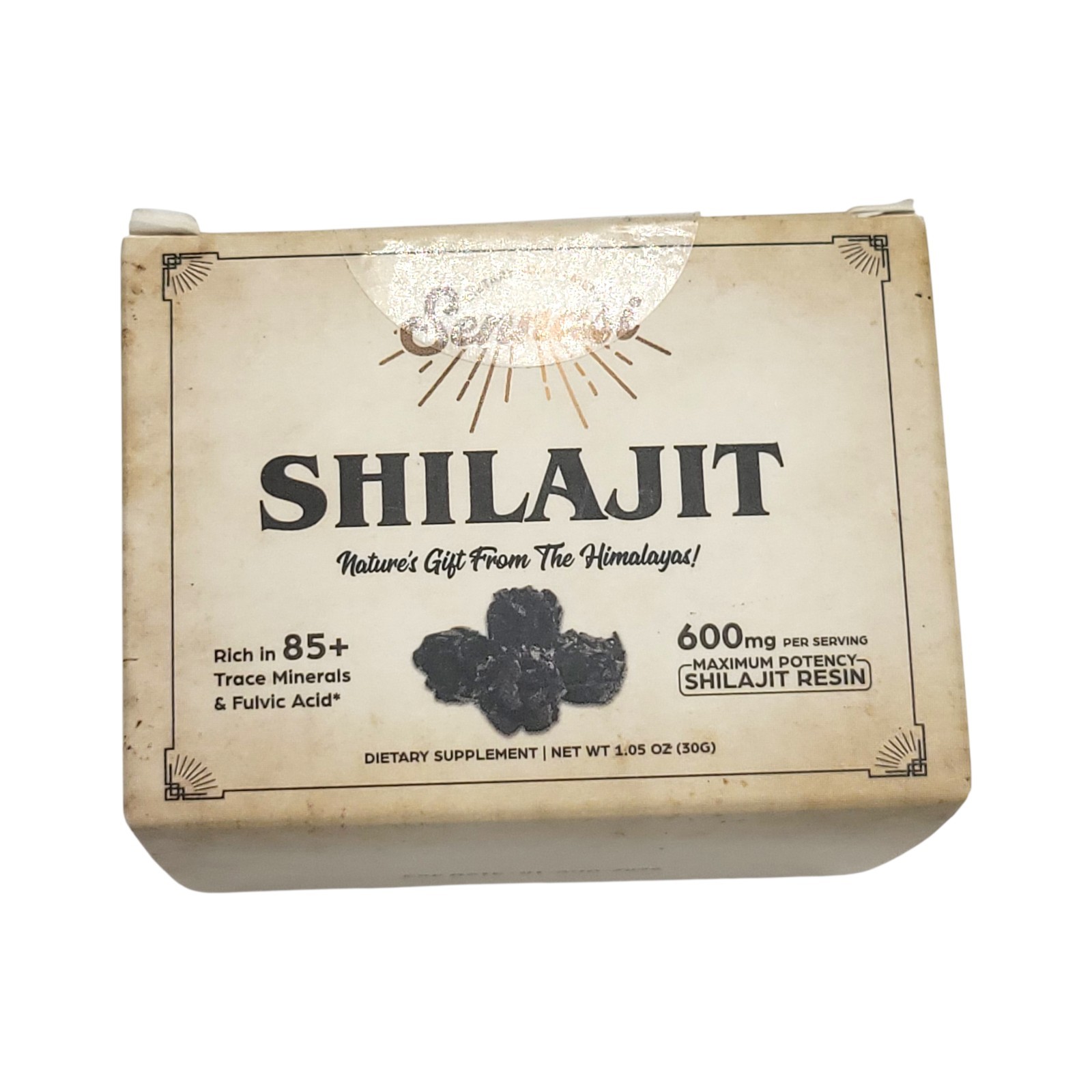 Shilajit Pure Himalayan Organic Resin 600mg Maximum Potency Natural