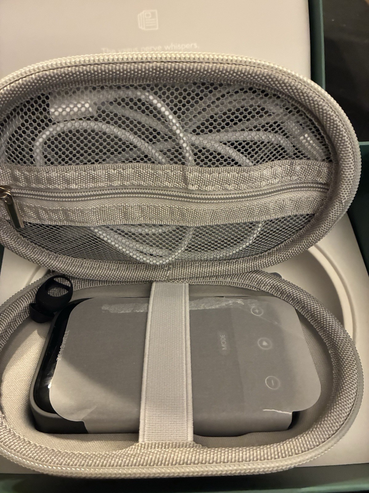 ZENOWELL A100 Ear Stimulation Device, Gray, Portable Adjustable, 3 Settings
