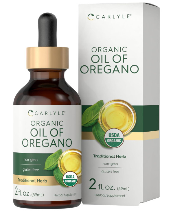 Organic Oil of Oregano | 2 fl oz Liquid | Vegan, USDA Certified | by Carlyle