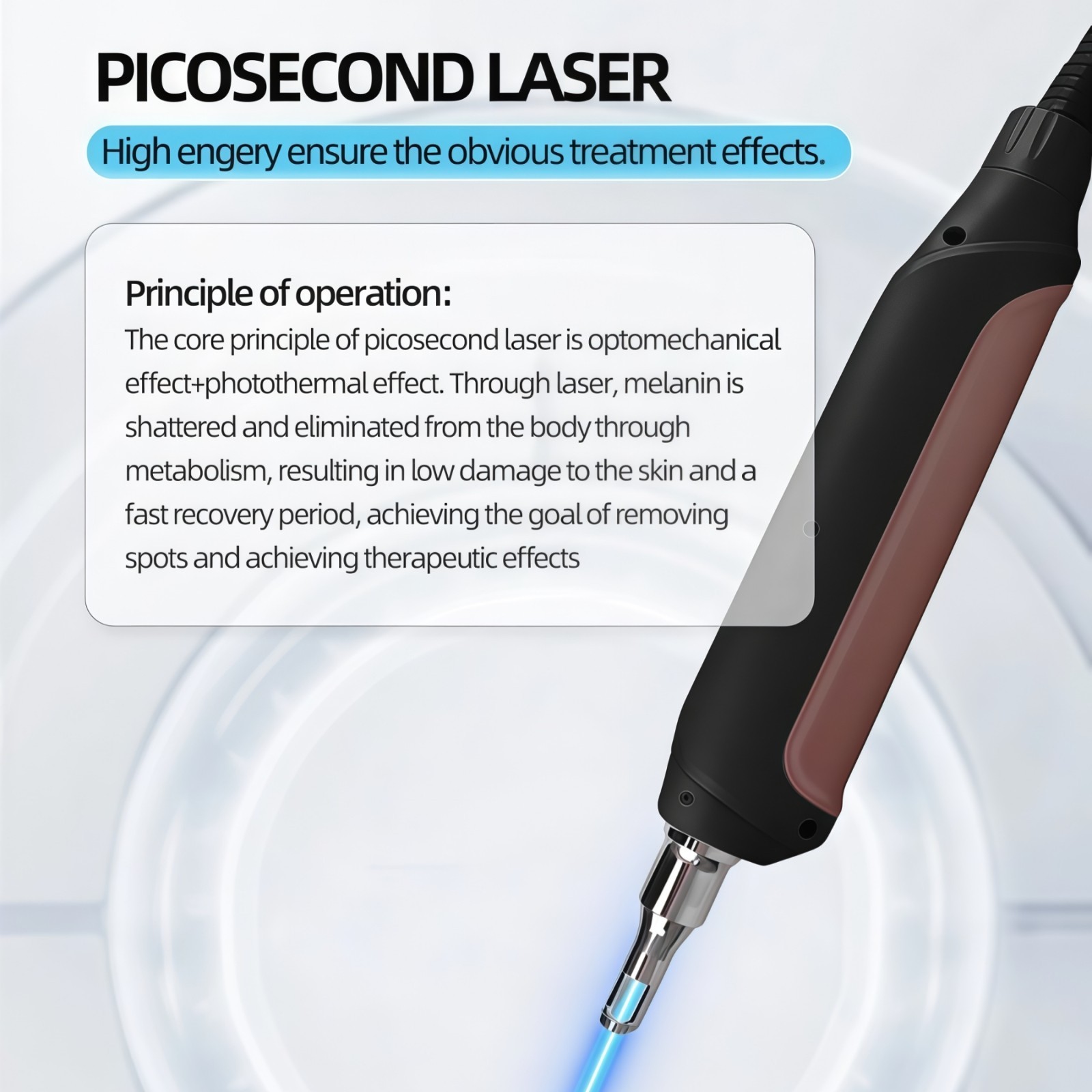 Pro 2 in 1 Diode Laser Hair Removal Machine Picosecond Tattoo Removal Instrument