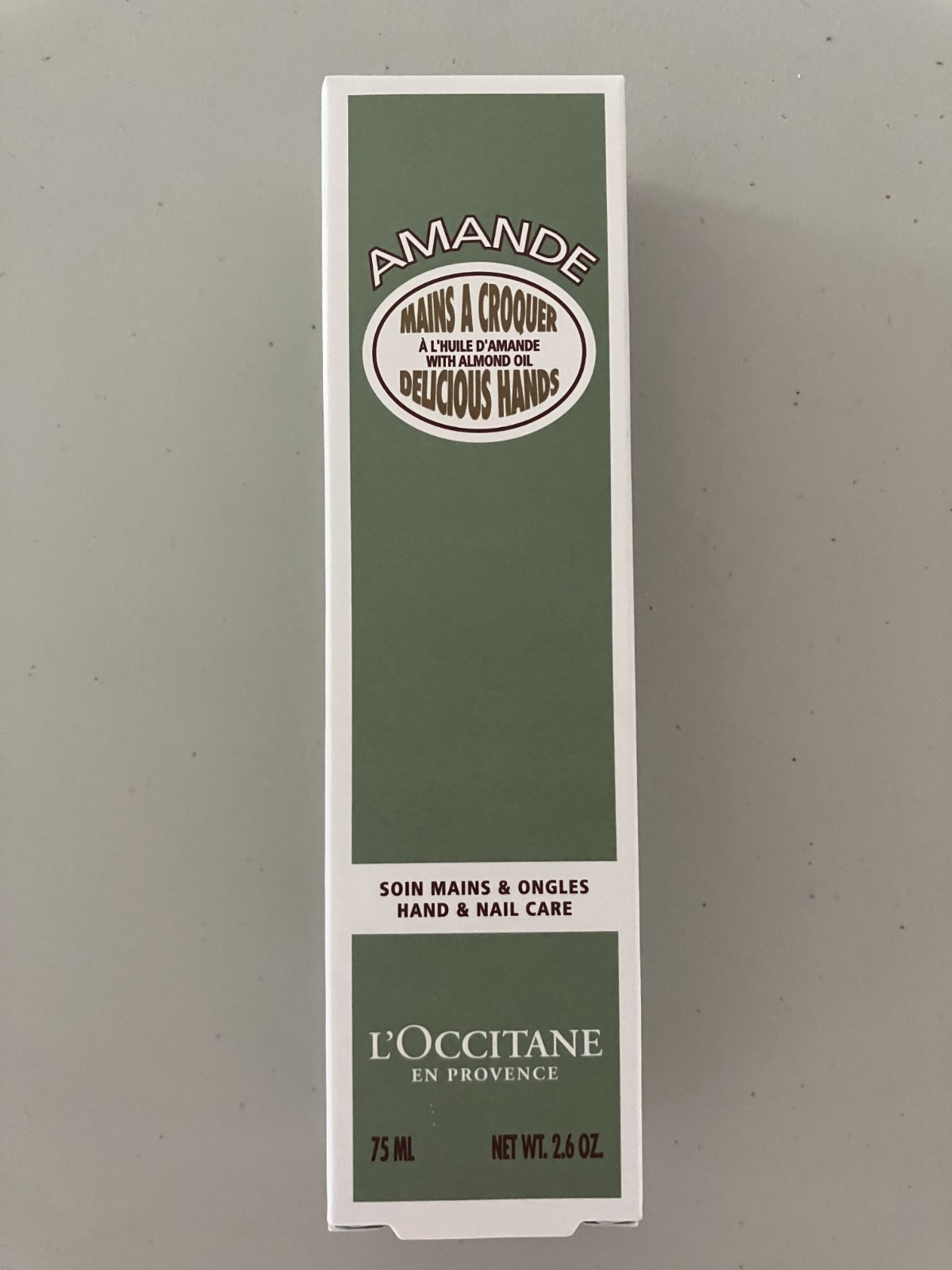 L’Occitane Almond Delicious Hand And Nail Cream 2.6oz/ 75ml Fast-Absorbing Vegan