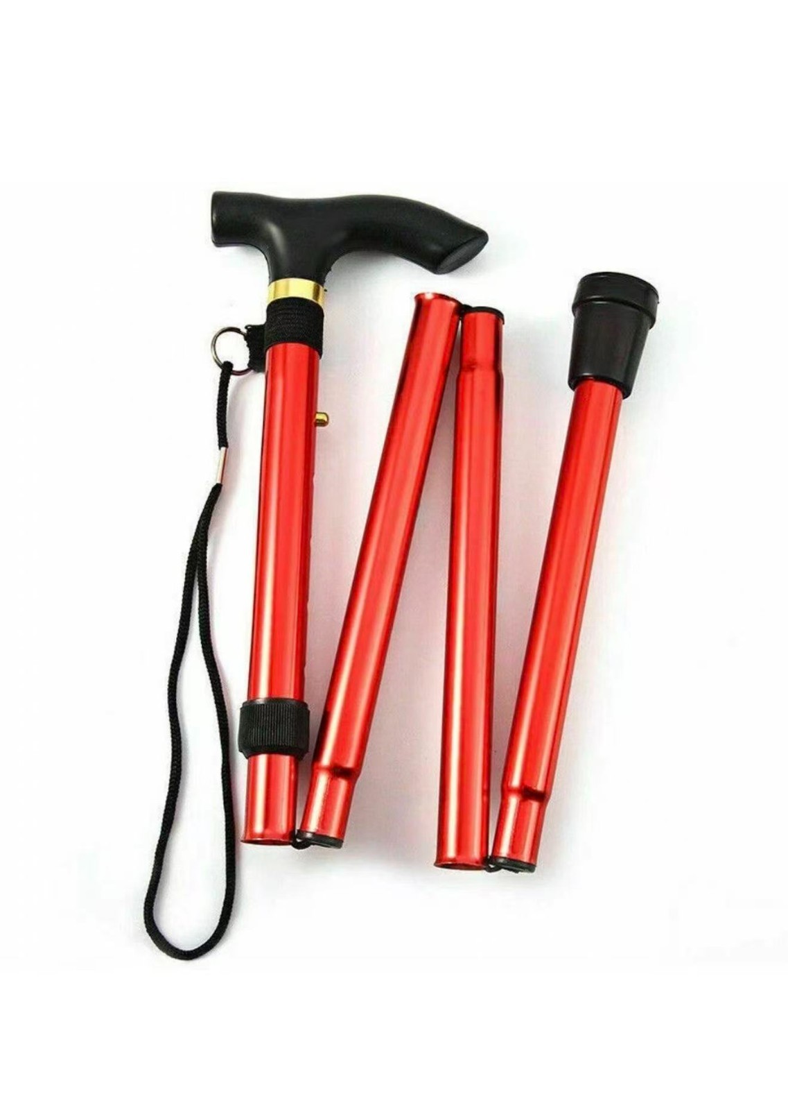Cane Walking Stick Adjustable Folding walking Aluminum Collapsible Travel Hiking