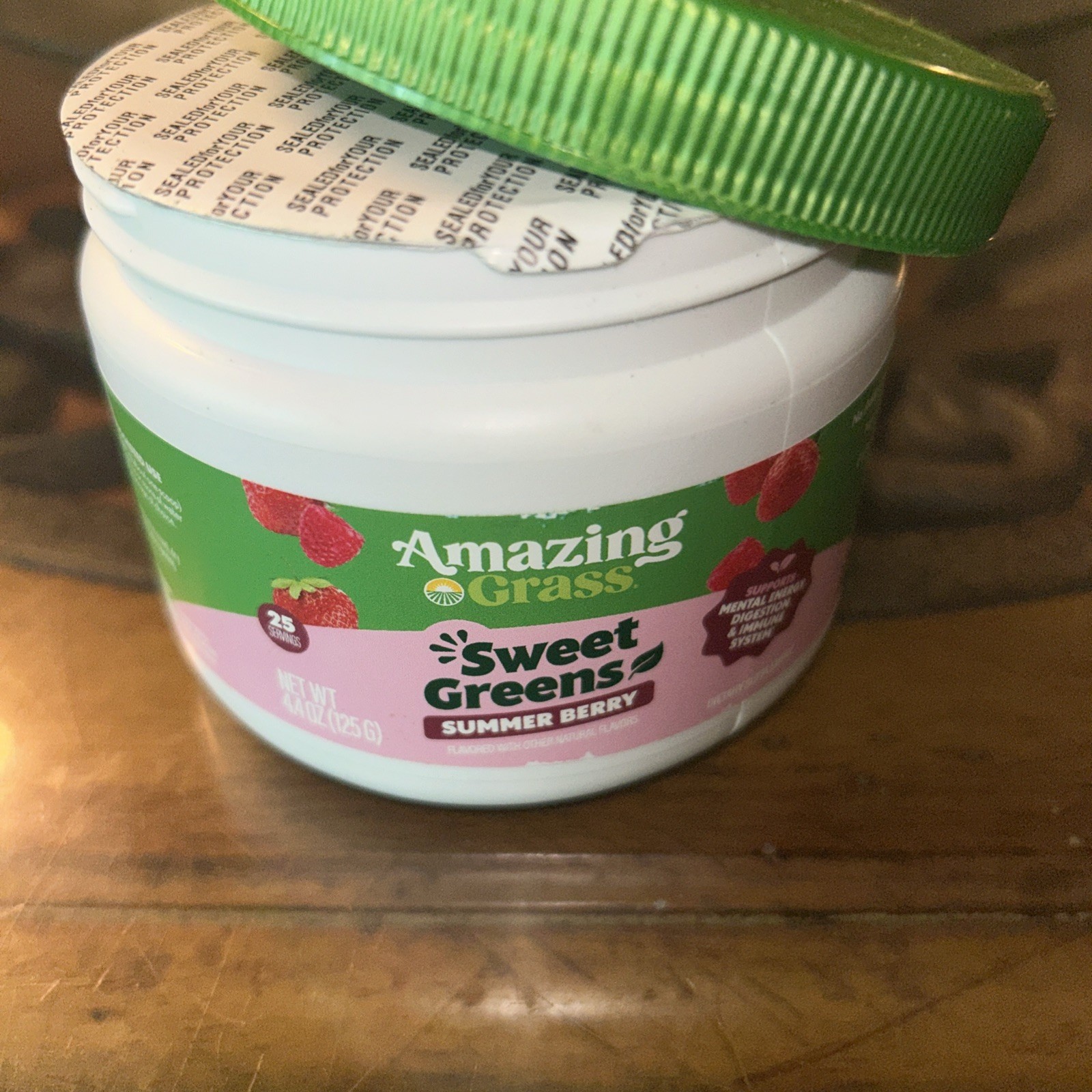 Amazing Grass Greens Superfood Powder Summer Berry Sweet Greens 25 Servings NEW