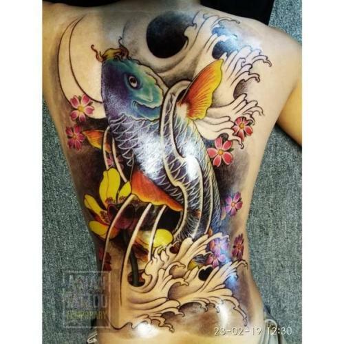 Full Back Temporary Tattoo Large Body Art Waterproof Sticker Fast Ship From USA