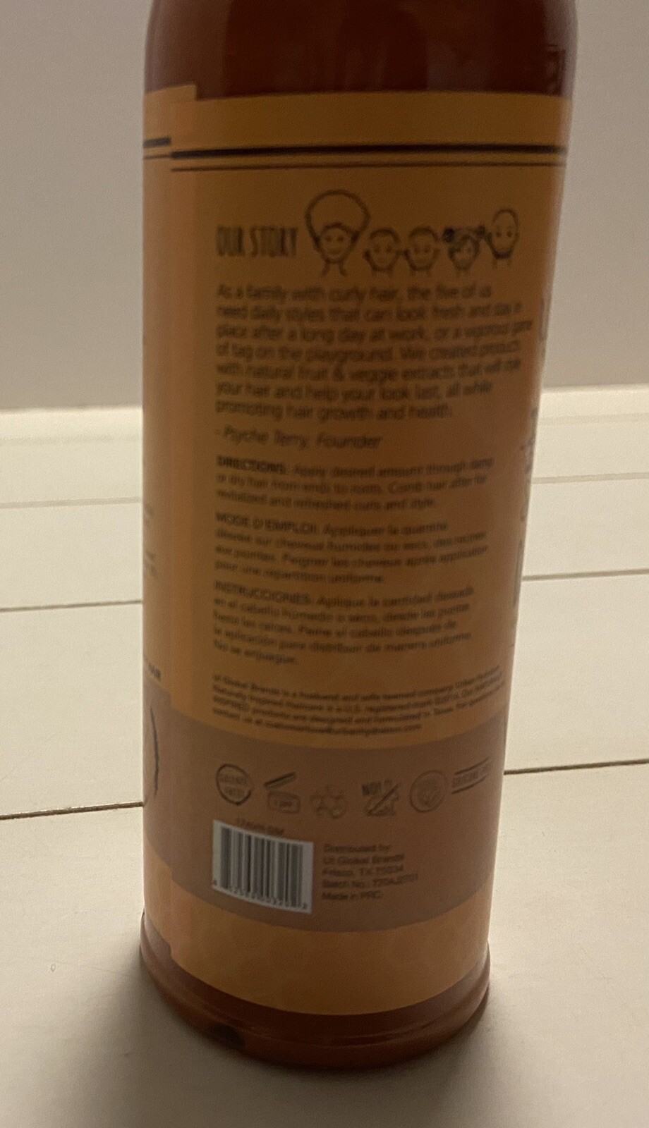 Urban Hydration Honey Soften Detangle Style Daily Hair Moisturizer 9.1 fl oz