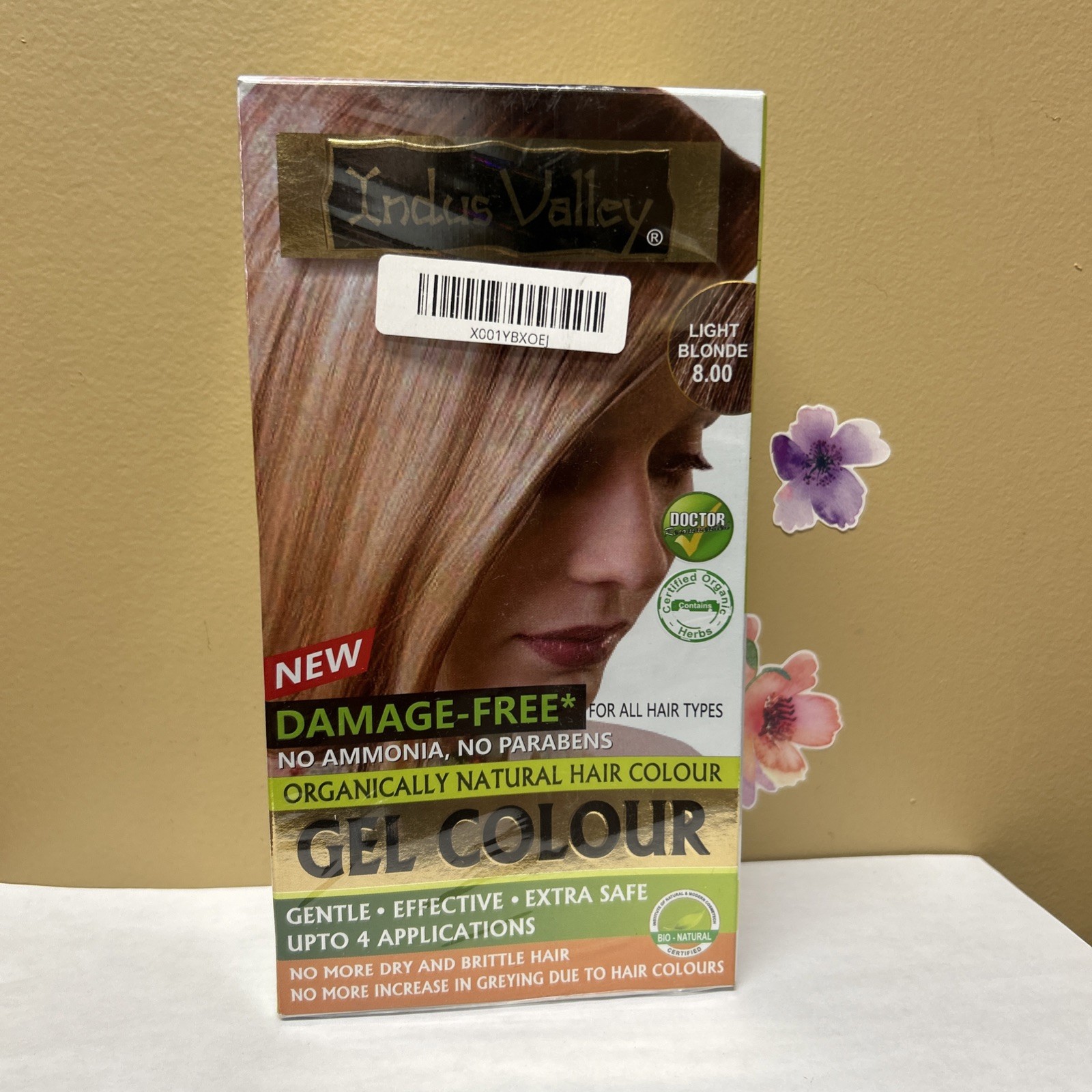 INDUS VALLEY Organically Natural Hair Color Light Blonde 8.00 Up To 4 Apps